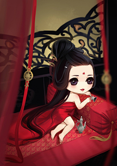 小代家的小迷糊采集到古风 — Q版