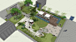 现代办公楼屋顶花园休闲平台庭院景观设计方案SU模型效果草图素材-tmall.com天猫