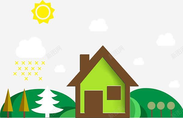 绿色乡村房屋 设计图片 免费下载 页面网...