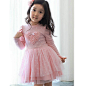 Lovely Girls Long Sleeve Dress Kids Wedding Party Princess Dresses For 1 6 Years-in Dresses from Mother & Kids on Aliexpress.com | Alibaba Group