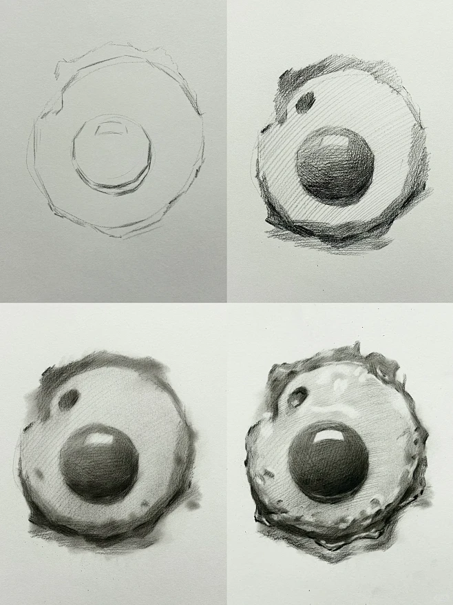 素描静物 荷包蛋