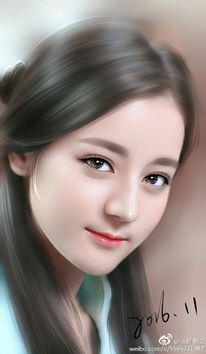 明星转手绘一张迪丽热巴