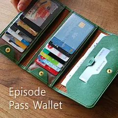 韩国进口正品play obje简约商务柔软 长款钱包 卡包名片夹 4色选