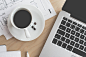 Coffee & Laptop Business Work Still Life Free Image Download