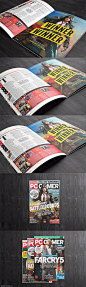 A5尺寸的杂志画册设计展示样机模型 A5 Magazine Mockups v.3