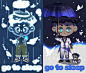 #go to sleep#雨伞#燕尾服#金色#皮鞋#小狗#遛狗绳#蝴蝶结#荧光#白云#背带裤#钻石#发光#透明人#运动鞋