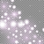 星光闪耀，紫红色