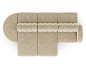 Cassia Modular sofa Caffe Latte Home