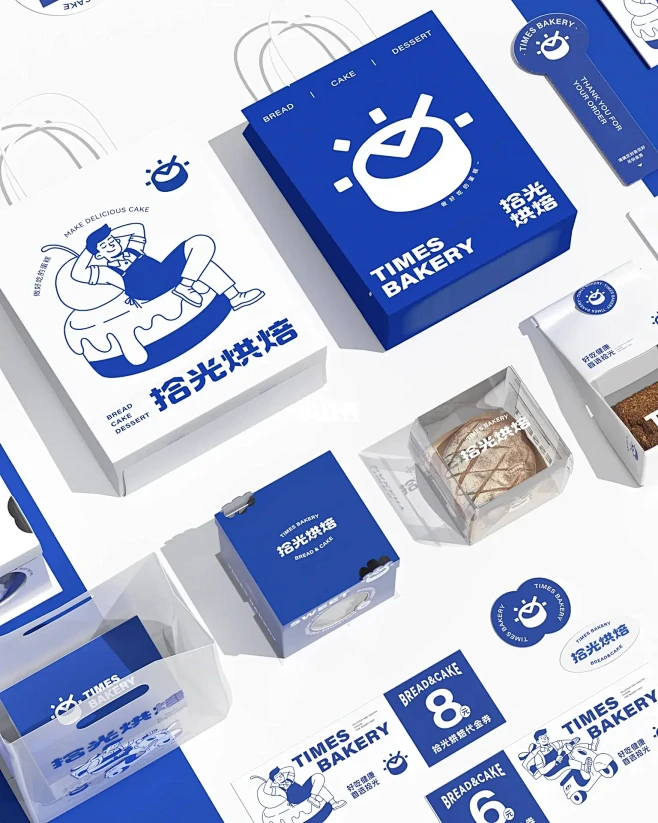 原创｜烘焙品牌VI设计｜蛋糕面包店设计-花瓣网