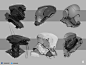 Helmet concepts, Nemanja Stankovic : Quick sketches before i move in to 3d for a detailed version of one of these.