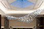 The Ritz-Carlton Hotel | Lasvit : Oh, the neck pain from looking up at the 616 glass elements lighting up the The Ritz-Carlton Chicago lobby.
