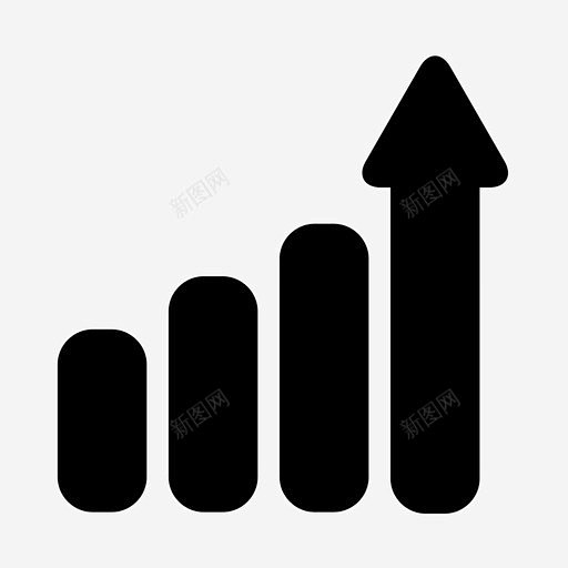 增长收益增加图标 免费下载 页面网页 平面电商 创意素材