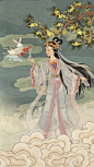 贵州茅台酒 中秋推广H5 插画设计-古田路9号