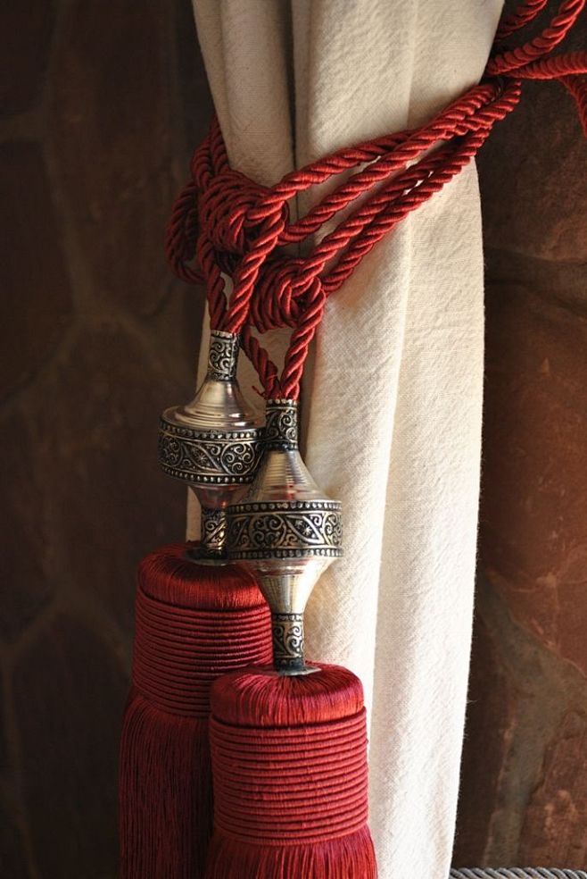 Curtain rope ties: 