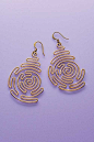Spiral Labyrinth Earrings - Earrings - Projects - Jewelry