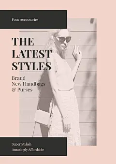 Retro Style Women's Brand New Handbags Propaganda Poster