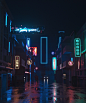 赛博朋克Cyberpunk夜景
