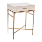 RV Astley Esta Biscuit Shagreen Side Table