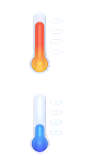 天气预报高温低温预警三维立体icon图标Blender工程源文件：