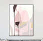 Abstract Art Printable, Wall Art Print, Blush Gray Art, Minimalist Print, Home Decor, Scandinavian Art, Digital Downloads, Abstract Print