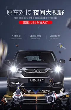 本田冠道URV专用改装led大灯灯泡改装冠道近光远光h11灯泡总成-tmall.com天猫