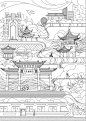 文创类建筑国风插画-古田路9号-品牌创意/版权保护平台