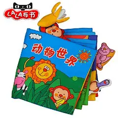 拉拉布书 宝宝早教撕不烂布书立体带响纸0-1-3岁婴儿益智启蒙玩具