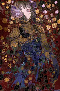 画师MON暗黑风格插画欣赏