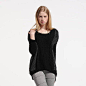 Cubic秋冬新款女装拼色蝙蝠袖毛衣 修身圆领套头长袖打底衫中长款 原创 设计 2013
