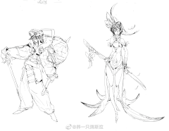 QianYi千亦听枫采集到线稿