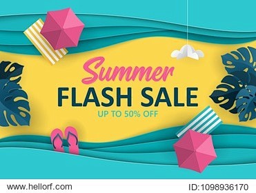 Summer sale banner d...