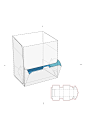 详细分解礼盒纸箱包装刀线盒展开图-众图网