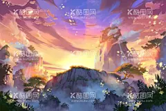 中国风CG场景  - 源文件下载【酷图网】中国古风,古典CG,场景高清,古典,游戏,CG场景,高清素材,风景漫画,动漫动,