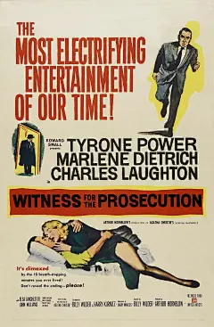 控方证人 Witness for the Prosecution的海报