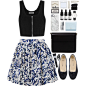 A fashion look from August 2015 featuring crop top, ruffle skirt and ballerina shoes. Browse and shop related looks.