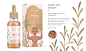 Óleo | Hair oil Packaging Design : Illustrations and packaging design for the concept project “Óleo” 