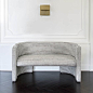 KELLY WEARSTLER | FAIRFAX SETTEE. A great occasional option and perfect for an entryway