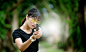 People 2048x1230 weapon gun women women with shades Asian