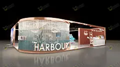 路演巡展舞台区活动舞台舞美3d效果图