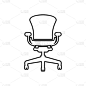 Office Chair Icon - Vector