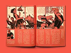 comic editorial InDesign Layout magzing design manga print