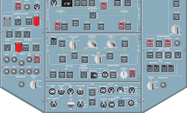 空客airbusa330驾驶舱座舱矢量pp纸航线改装训练挂图海报图淘宝网