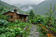 乡村小屋高清摄影大图