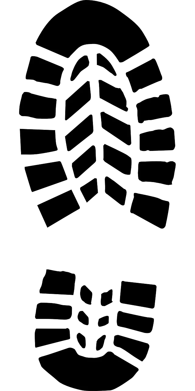 Footprint Tracks Boot - Free vector graphic on Pixabay-花瓣网