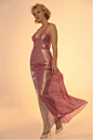 Lavender Silk Nightgown with Open Back