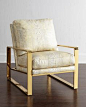 Dascha Leather Chair by Bernhardt at Neiman Marcus.