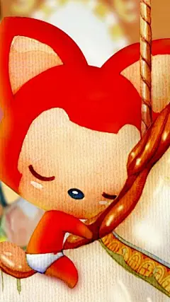 唯美浪漫手机壁纸，每天开心笑，累了就睡觉，醒了就微笑。生活，没什么大不了~——阿狸