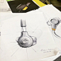 耳机产品设计手绘方案#工业设计#