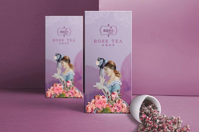 蔓唐时光玫瑰花茶品牌包装设计