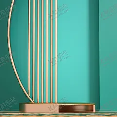 立体展台   【酷图网】立体展台,活动促销背景,C4D电商海报,C4D场景,淘宝C4D,立体,3D设计,3D作品,金色,质感,高级,大气,逼格,C4D